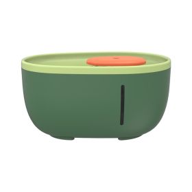 Ai Wo Pet Water dispenser Intelligent filtration Large capacity water dispenser Automatic water feeder Cat water supply wholesale (Specifications: Avocado water dispenser - green)
